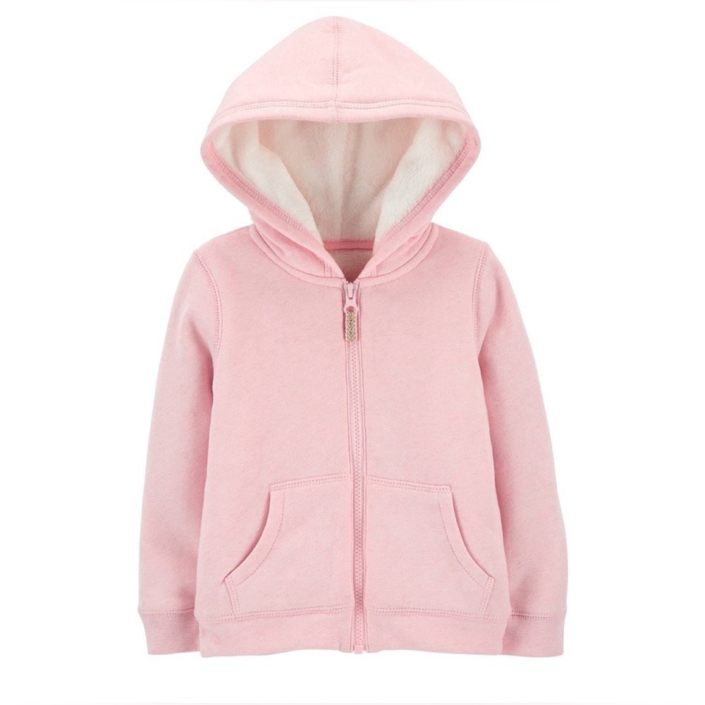 Baby Girls Zip-Up Fleece Hoodie
12M‎ Heather Carters